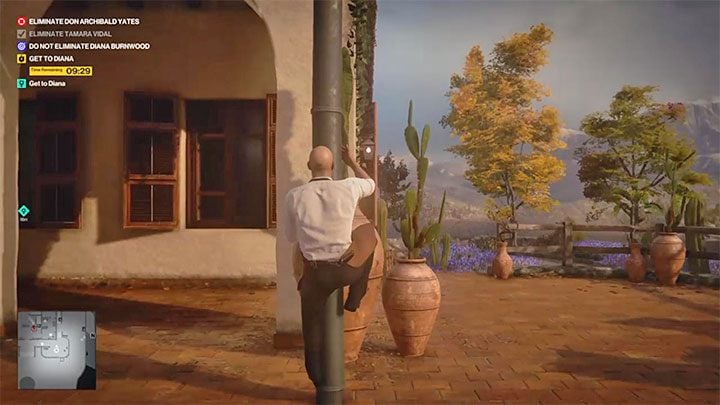 Head south following one of the mercenaries - Hitman 3: Closing Statement, Mendoza - walkthrough, how to unlock? - The Farewell - Mendoza - Hitman 3 Guide
