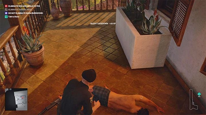Make sure there are no bodies in the main room - Hitman 3: Closing Statement, Mendoza - walkthrough, how to unlock? - The Farewell - Mendoza - Hitman 3 Guide