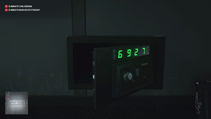 Before you leave this room, open the small safe - the code is 6927 - Hitman 3: Keep Your Eyes Peeled - how to unlock this trophy/achievement? - Trophy Guide - Hitman 3 Guide