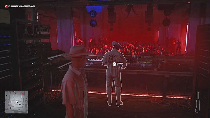 Enter the DJ booth (point 51 on the map) and send back the DJ who is entertaining the party guests - Hitman 3: Assassination of Agent Banner (The Wall) - Berlin, walkthrough - Apex Predator - Berlin - Hitman 3 Guide