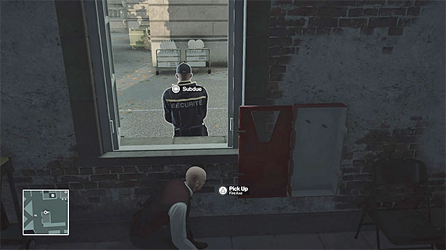 You can subdue a guard near one of the small buildings, next to the palace gardens. - Disguises and important items | Paris: The Showstopper - Paris: The Showstopper - Hitman Game Guide