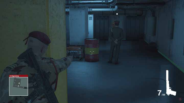 Dont hesitate - you need to shoot the barrel a couple of times until it kills the conspirators. - Murdering Claus and Reza during a single action | Marrakesh - Marrakesh: A Gilded Cage - Hitman Game Guide