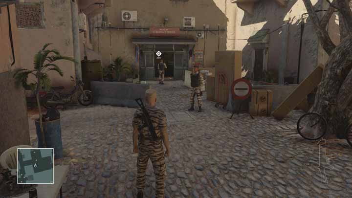 Elite soldiers wont even let a soldier in - bypass them behind the truck. - Murdering Claus and Reza during a single action | Marrakesh - Marrakesh: A Gilded Cage - Hitman Game Guide