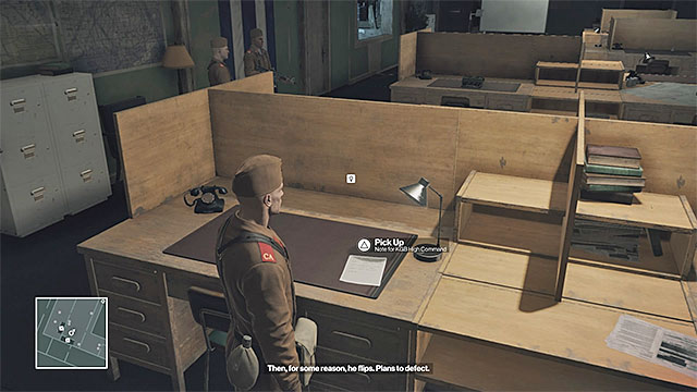 The document is lying on one of the desks on floor 1 - Disguises and important items | Final Training - Final Training - Hitman Game Guide