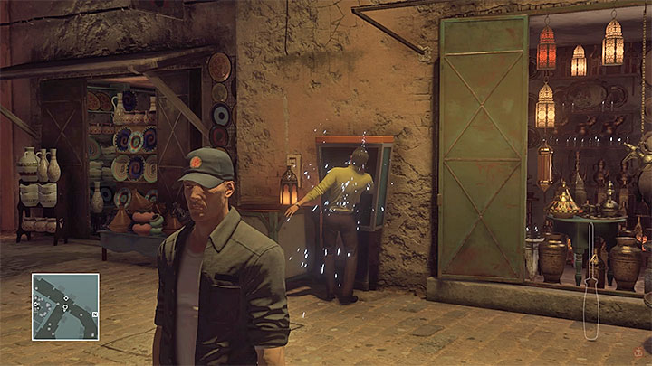 Mendola will be electrocuted after he touches the phone - Murdering Matthieu Mendola | Marrakesh: A House Built on Sand - Summer Episode - Marrakesh: A House Built on Sand - Hitman Game Guide