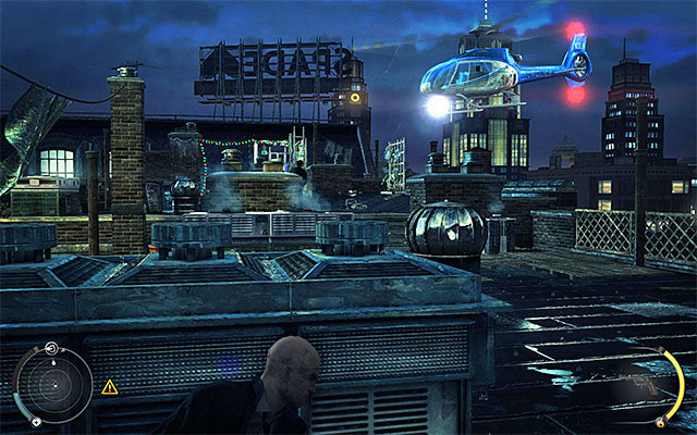 Eventually you should reach to the main part of the rooftop - Pigeon coop | 4: Run For Your Life - 4: Run For Your Life - Hitman: Absolution Game Guide