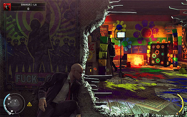 The first way to distract policemen is opening a safe located on this floor - Shangri-La - Getting to the elevator | 4: Run For Your Life - 4: Run For Your Life - Hitman: Absolution Game Guide