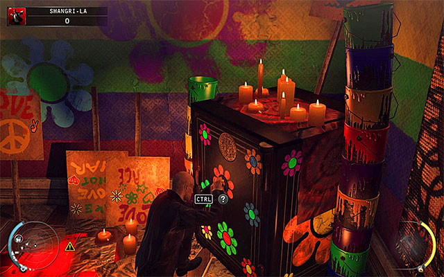 Wait until local policeman leaves the room and look around for a notebook with a safe combination - Shangri-La - Getting to the elevator | 4: Run For Your Life - 4: Run For Your Life - Hitman: Absolution Game Guide