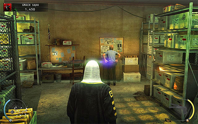 Right from the place where the judge resides, you can find an evidence room with many types of weapons and a ventilation shaft which can be used to bypass the door leading to the cells - Courthouse - Exploring the courthouse | 15: Skurkys Law - 15: Skurkys Law - Hitman: Absolution Game Guide