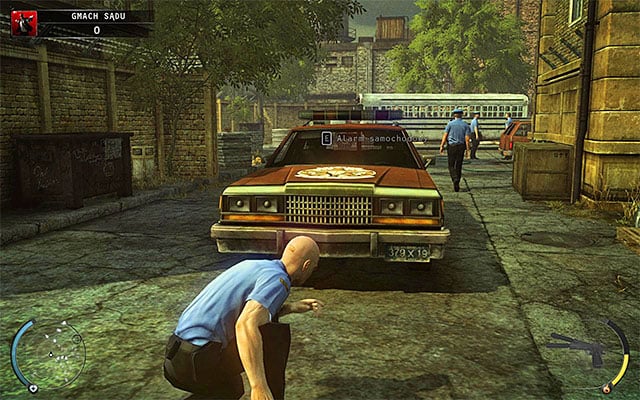 A parking lot located at the back of the courthouse is inaccessible - Courthouse - Exploring the courthouse | 15: Skurkys Law - 15: Skurkys Law - Hitman: Absolution Game Guide