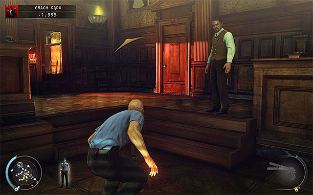 All variants described above will get you to the two doors shown on the above screen - Courthouse - Getting to the holding cells in a traditional way | 15: Skurkys Law - 15: Skurkys Law - Hitman: Absolution Game Guide