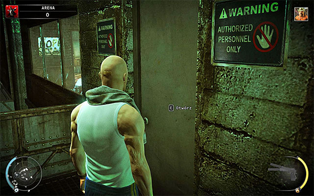 Another passage leading to the arena rooftop is located in the VIP box - The Arena - Murdering Sanchez in traditional way | 13: Fight Night - 13: Fight Night - Hitman: Absolution Game Guide