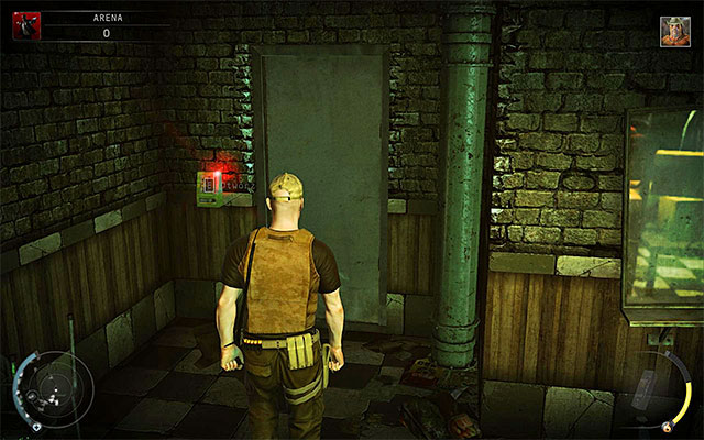 It is best to get inside the VIP box wearing factory guard disguise - The Arena - Murdering Sanchez in traditional way | 13: Fight Night - 13: Fight Night - Hitman: Absolution Game Guide