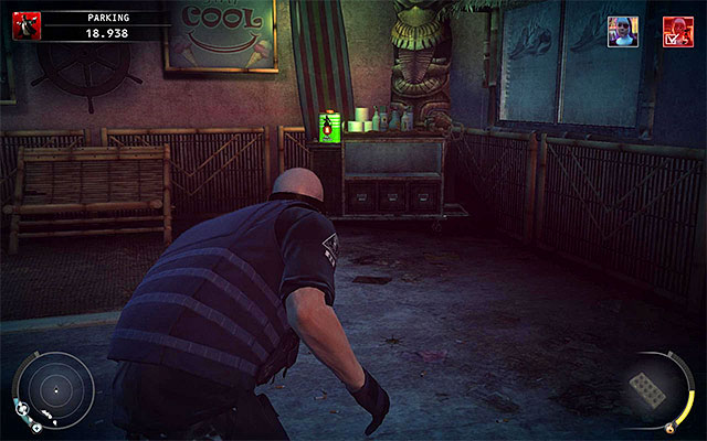 Start using small brick walls for cover and make sure youre doing that even before reaching the ground floor so you wont be noticed - Parking - Reaching the area patrolled by Heather McCarthy | 14: Attack of the Saints - 14: Attack of the Saints - Hitman: Absolution Game Guide