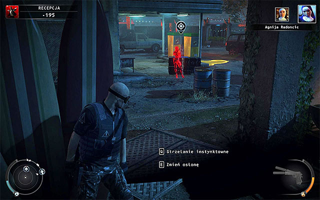 Eventually you should be able to reach a point displayed on the screen above - Reception - Murdering Dijana and Agnija Radoncic | 14: Attack of the Saints - 14: Attack of the Saints - Hitman: Absolution Game Guide