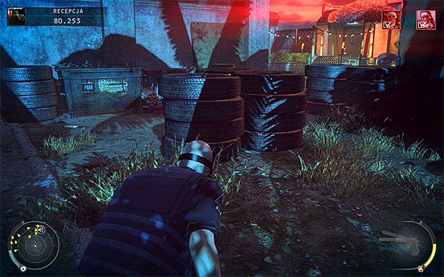 The solution to the problem described above is to eliminate all guards that are looking at the exit door - Reception - Leaving the motel area | 14: Attack of the Saints - 14: Attack of the Saints - Hitman: Absolution Game Guide