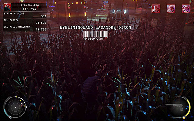 Wait for the nun to make a stop close to the cornfield and shoot her with a silenced weapon - Cornfield - Murdering LaSandra Dixon | 14: Attack of the Saints - 14: Attack of the Saints - Hitman: Absolution Game Guide