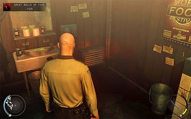 Another method is using the ventilation shaft shown on the above screen - Great Balls of Fire - Getting to the bartender without a fight | 7: Welcome to Hope - 7: Welcome to Hope - Hitman: Absolution Game Guide