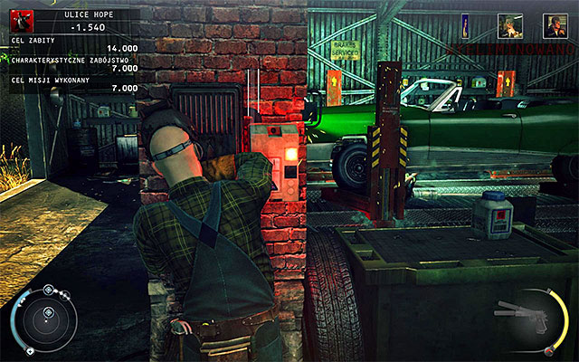 Once Gavin walks under the car, pull the lever to crush him - 9: Shaving Lenny - p. 1 | Challenges - Challenges - Hitman: Absolution Game Guide