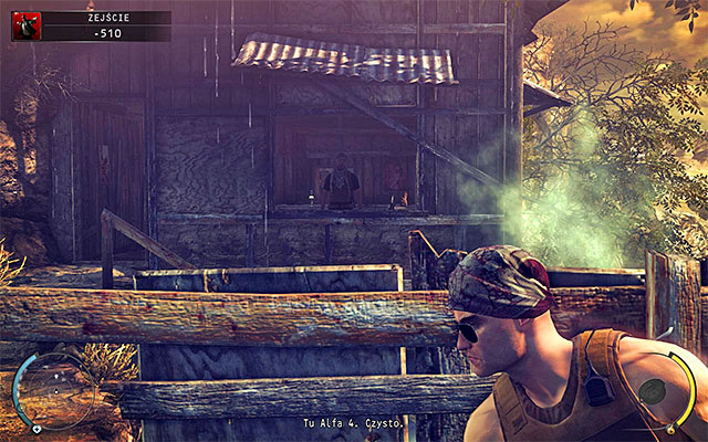 Approach the hut shown on the above screen - Descent - Reaching the elevator | 11: Dexter Industries - 11: Dexter Industries - Hitman: Absolution Game Guide