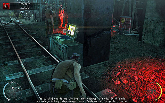 Personally I recommend waiting until the briefing is over, because enemies will walk away then and only few of them will stay in the area - Descent - Reaching the elevator | 11: Dexter Industries - 11: Dexter Industries - Hitman: Absolution Game Guide