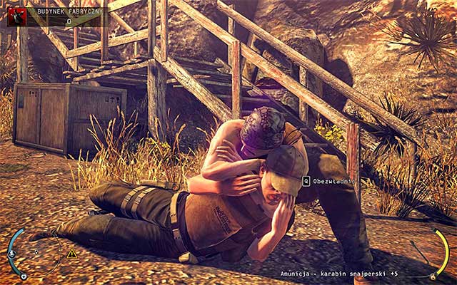 Go up the stairs and head towards the mines exit - Factory Compound - Reaching the main complex | 11: Dexter Industries - 11: Dexter Industries - Hitman: Absolution Game Guide