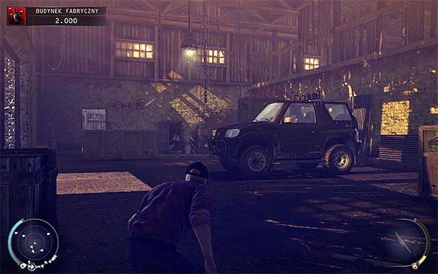 Since the arms dealer keeps standing on the square, you have to lure him to some secluded place - Factory Compound - Getting inside the factory building | 11: Dexter Industries - 11: Dexter Industries - Hitman: Absolution Game Guide