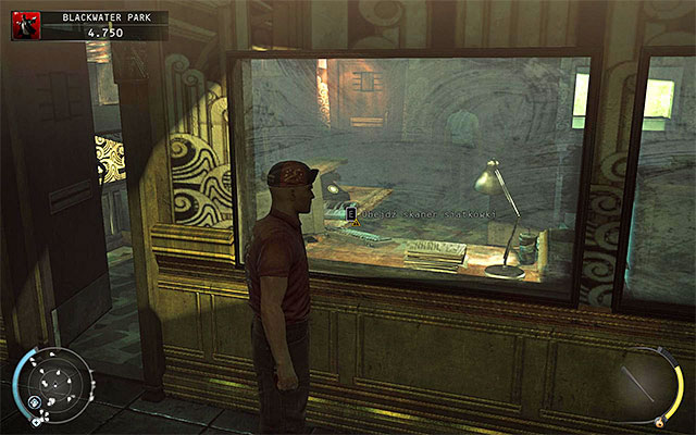 The second important place is a security room, located near lobby and shown on the above screen - Blackwater Park - Exploring the residential building | 18: Blackwater Park - 18: Blackwater Park - Hitman: Absolution Game Guide