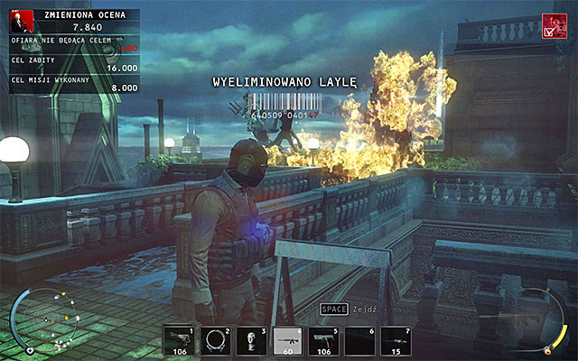 In addition to mines you can also use remote explosives (you should have them in your inventory when starting the mission) - Penthouse - Eliminating Layla in traditional way | 18: Blackwater Park - 18: Blackwater Park - Hitman: Absolution Game Guide