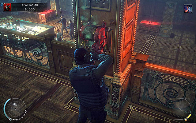 Now go up the left or right stairs in order to get to the upper balconies - Penthouse - Getting rid of Layla in an arranged accident | 18: Blackwater Park - 18: Blackwater Park - Hitman: Absolution Game Guide