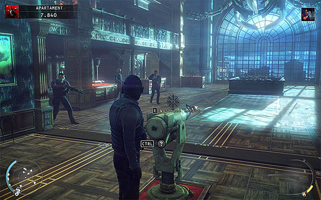 You can approach a panic room also from the other side, crossing well guarded penthouse areas (a room with the whale skeleton among others) - Penthouse - Defeating Layla in a melee fight | 18: Blackwater Park - 18: Blackwater Park - Hitman: Absolution Game Guide