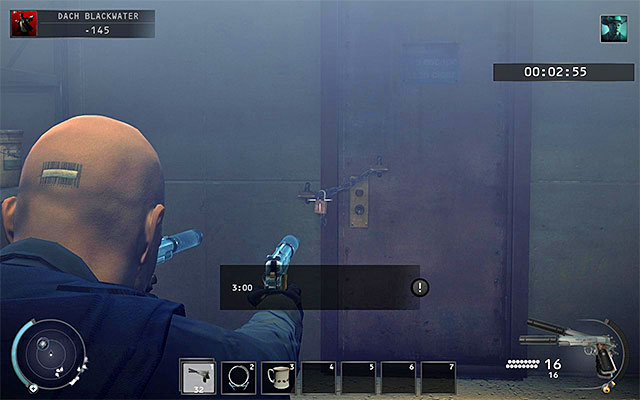 Return to the room, where youve found a keycard - Blackwater Roof - Getting to Dexter | 19: Countdown - 19: Countdown - Hitman: Absolution Game Guide