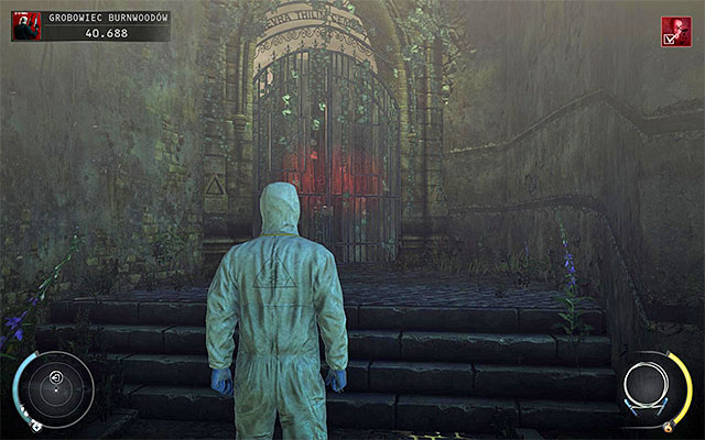 A passage leading to the crematorium is located at the very end of the path, on which youve started this stage - right from the clearing with heavy troopers - Burnwood Family Tomb - Eliminating Jade | 20: Absolution - 20: Absolution - Hitman: Absolution Game Guide