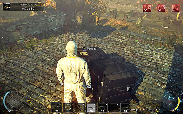 The third evidence can be obtained in the Crematorium stage - 20: Absolution | Challenges - Challenges - Hitman: Absolution Game Guide