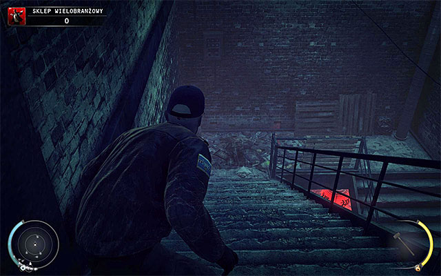 Now lets focus on the main objective, which is getting into the convenience store - Convenience Store - Getting inside the shop | 5: Hunter and Hunted - 5: Hunter and Hunted - Hitman: Absolution Game Guide