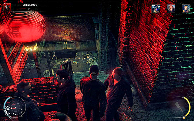 The best way to eliminate Bill Dole is to frame him so he gets killed by a policeman - Chinese New Year - Eliminating Bill Dole | 5: Hunter and Hunted - 5: Hunter and Hunted - Hitman: Absolution Game Guide