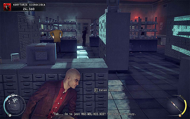 Behind the canteen you can find a medicine office, which on higher difficulty levels is occupied by a large group of enemies - Orphanage Halls - Exploring the ground floor of the orphanage | 6: Rosewood - 6: Rosewood - Hitman: Absolution Game Guide