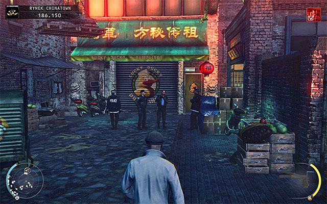 The exit from the square is located on another end - Chinatown square - Leaving the square | 2: The King of Chinatown - 2: The King of Chinatown - Hitman: Absolution Game Guide