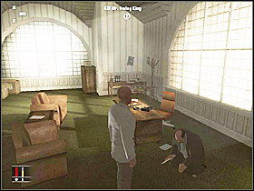 Enter the Swing Kings room to see a cut-scene - Death of a Showman - Walkthrough - Hitman: Blood Money Game Guide & Walkthrough