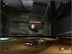 Go inside the building, to the main hall, and call the left elevator - The House of Cards - Walkthrough - Hitman: Blood Money Game Guide & Walkthrough