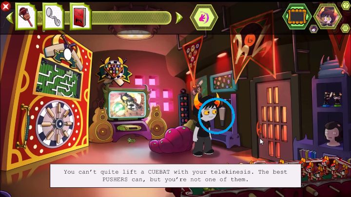 After you finish the conversation - The attic and other dimensions | Walkthrough - Walkthrough - Hiveswap Game Guide