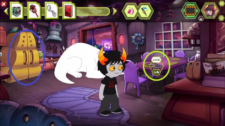 After obtaining the item, go down - The attic and other dimensions | Walkthrough - Walkthrough - Hiveswap Game Guide
