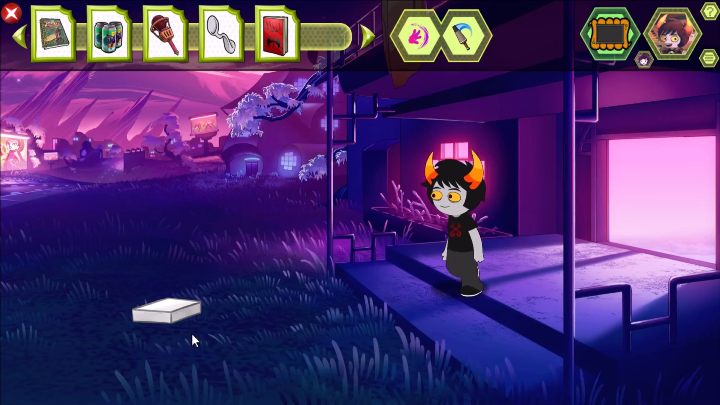 When you go outside you will see a mysterious package - The attic and other dimensions | Walkthrough - Walkthrough - Hiveswap Game Guide