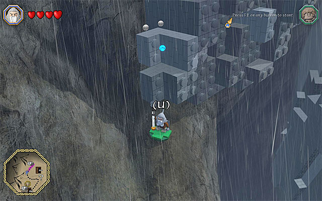 Resume along the narrow mountainous path - Middle-Earth: Reach shelter | Walkthrough | LEGO The Hobbit - Walkthrough - LEGO The Hobbit Game Guide & Walkthrough