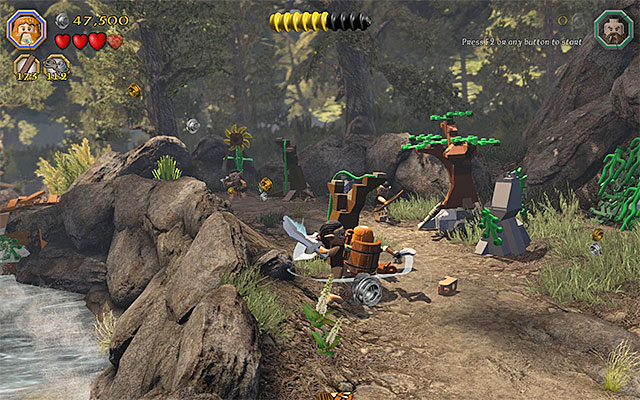 Goblins will soon cease to appear in this area - Stage 11 (Barrels Out of Bond) | Main Stages - Collectibles - Main Stages - Collectibles - LEGO The Hobbit Game Guide & Walkthrough