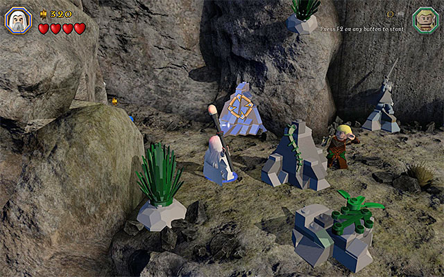 Use Sarumans staff to smash the mithril object - Stage 13 (Looking for Proof) | Main Stages - Collectibles - Main Stages - Collectibles - LEGO The Hobbit Game Guide & Walkthrough