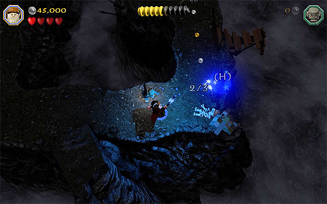 One of the three objects that you need to fire the magic projectile at - Stage 13 (Looking for Proof) | Main Stages - Collectibles - Main Stages - Collectibles - LEGO The Hobbit Game Guide & Walkthrough