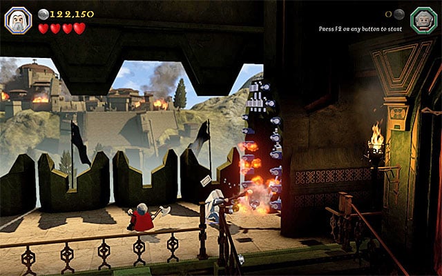 The gate that can be smashed - Stage 1 (Greatest Kingdom in Middle-Earth) | Main Stages - Collectibles - Main Stages - Collectibles - LEGO The Hobbit Game Guide & Walkthrough