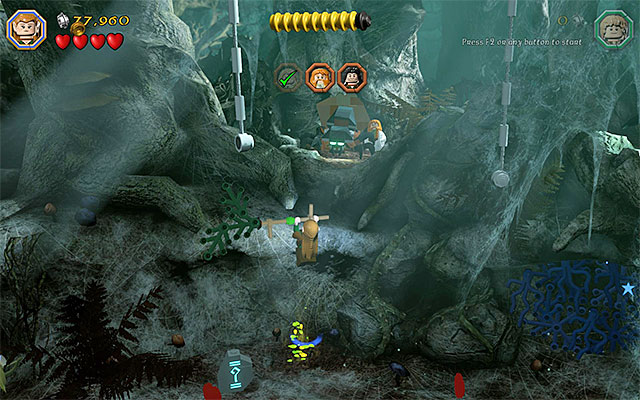 The spot where you jump - Stage 10 (Flies and Spiders): The battle with the spiders | Walkthrough - Walkthrough - LEGO The Hobbit Game Guide & Walkthrough