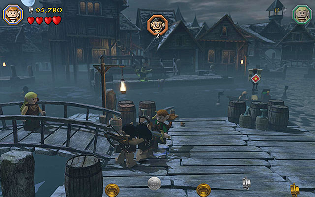 The new spot where you fight Bolg and goblins - Stage 12 (A Warm Welcome): The battle with Bolg | Walkthrough | LEGO The Hobbit - Walkthrough - LEGO The Hobbit Game Guide & Walkthrough